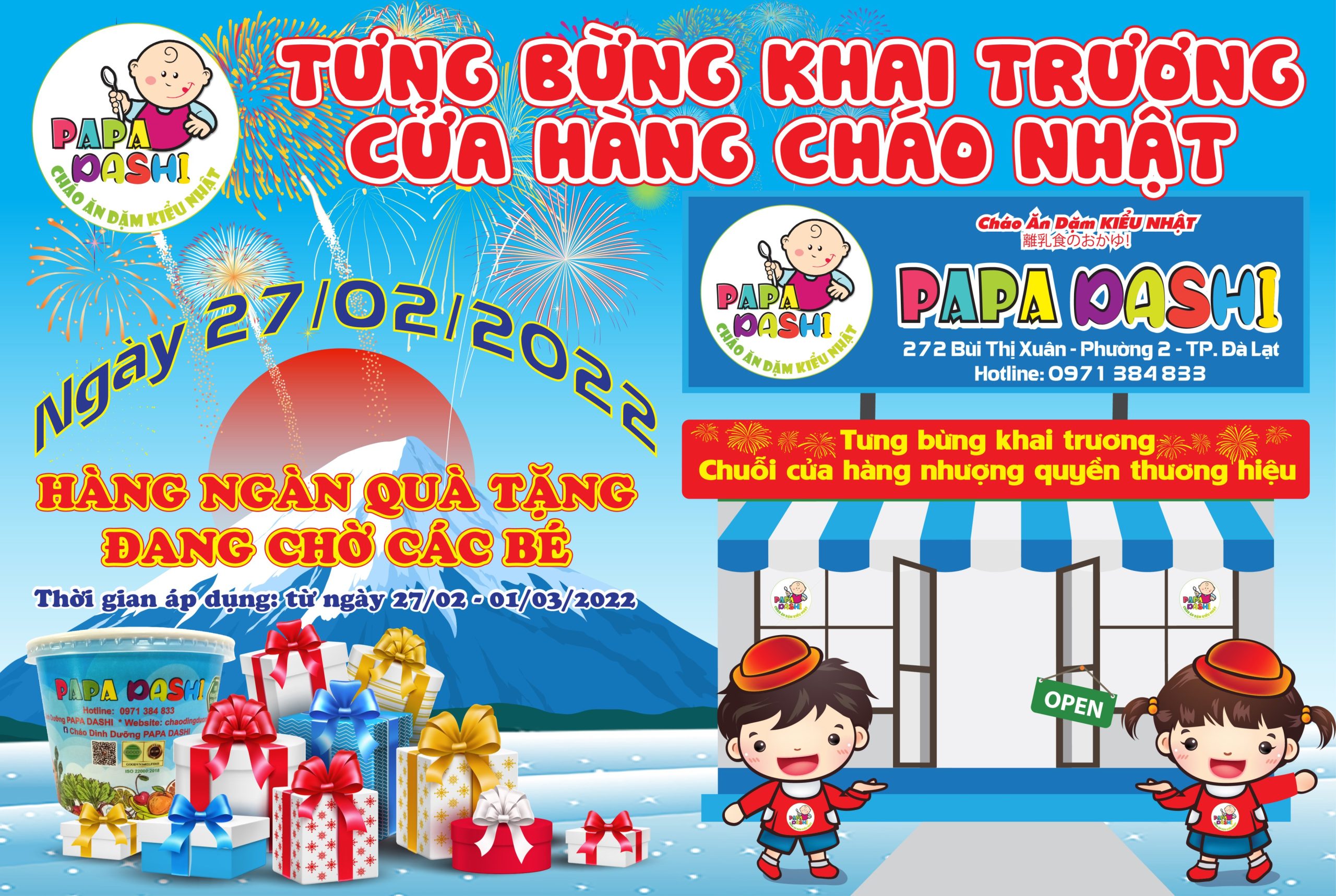 KHAI TRƯƠNG HỒNG PHÁT PAPA DASHI ĐÀ LẠT