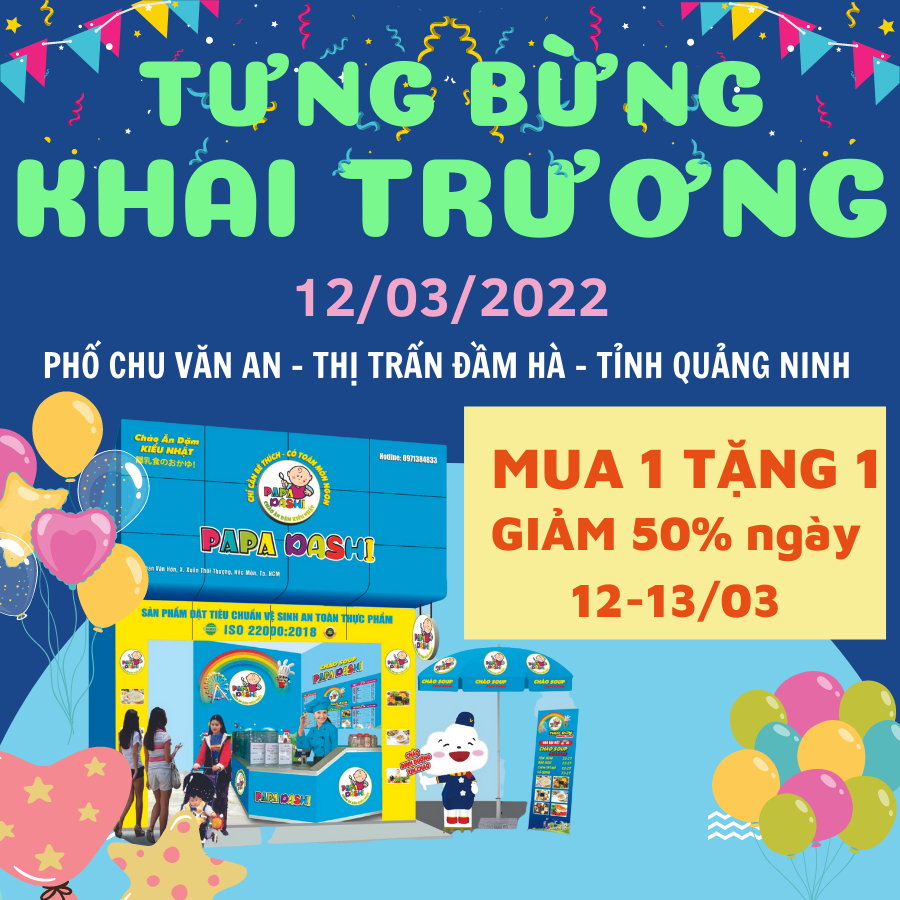 CỬA HÀNG PAPA DASHI QUẢNG NINH CHÍNH THỨC HOẠT ĐỘNG