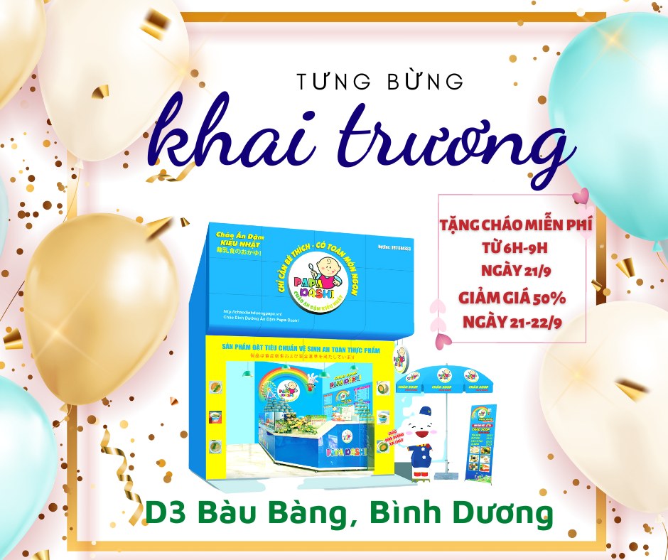 KHAI TRƯƠNG CỬA HÀNG PAPA DASHI BÌNH DƯƠNG