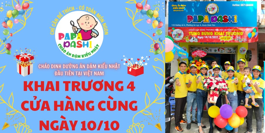 4 CỬA HÀNG KHAI TRƯƠNG CÙNG NGÀY 10/10